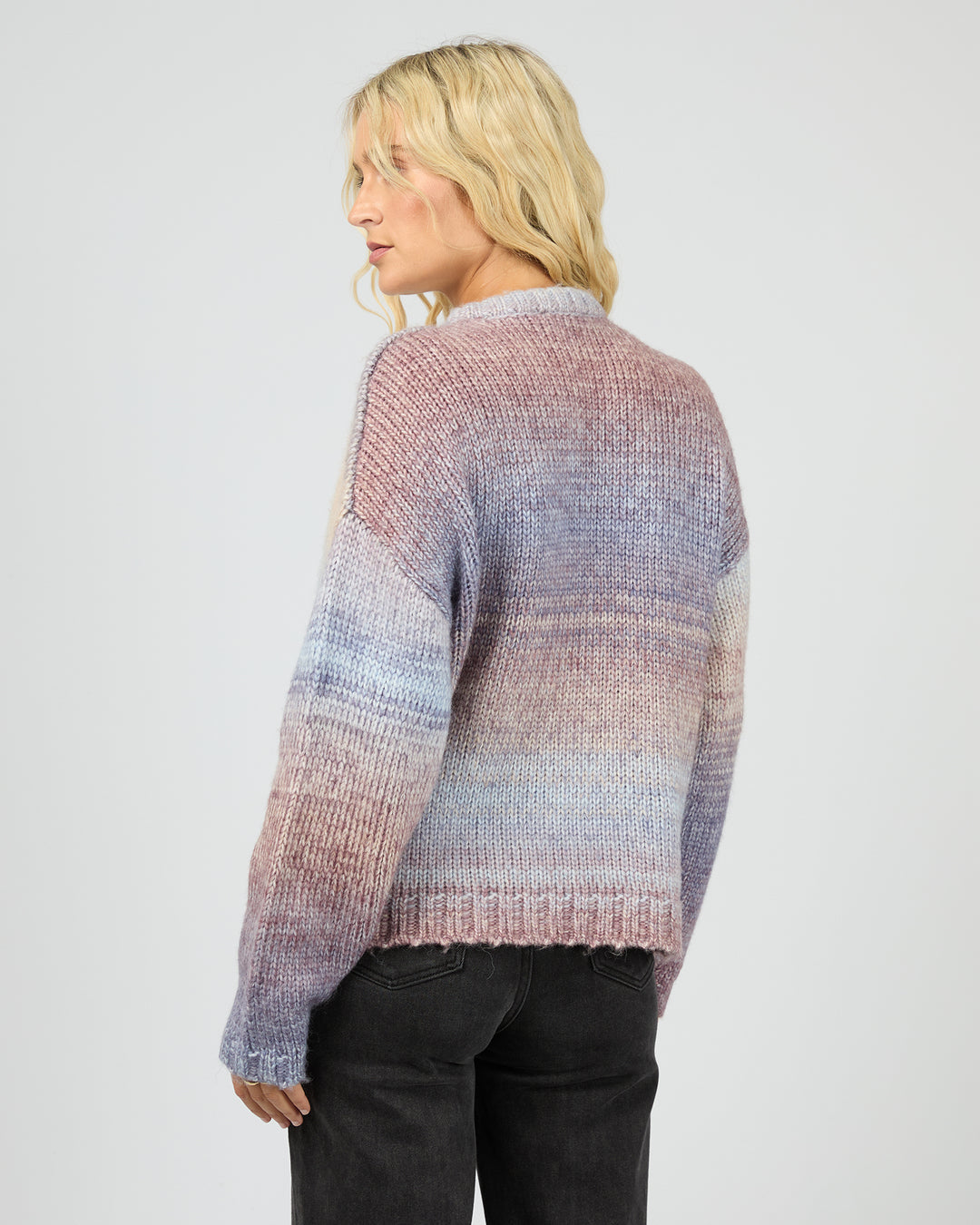 Fray Knit Jumper Multicoloured