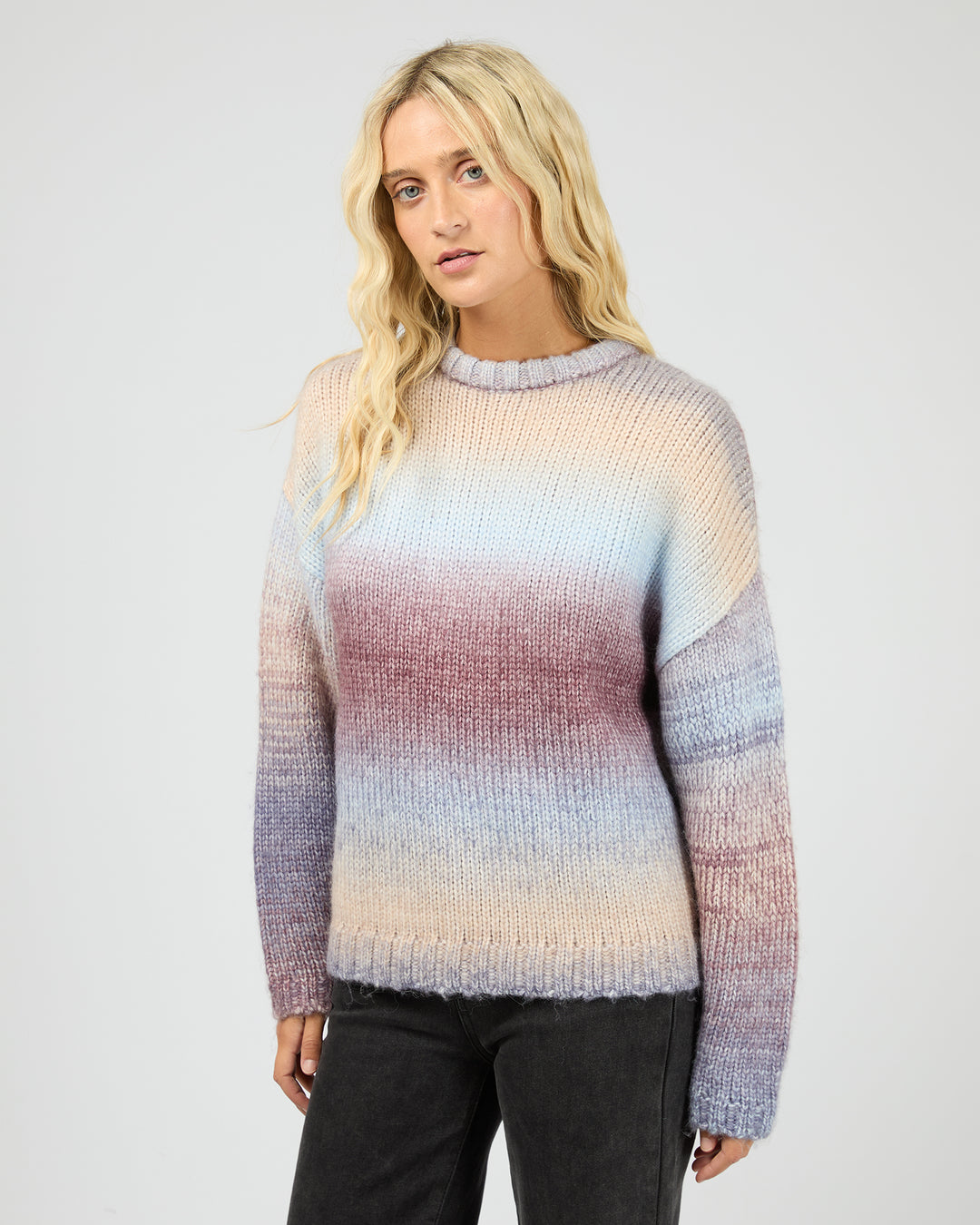 Fray Knit Jumper Multicoloured
