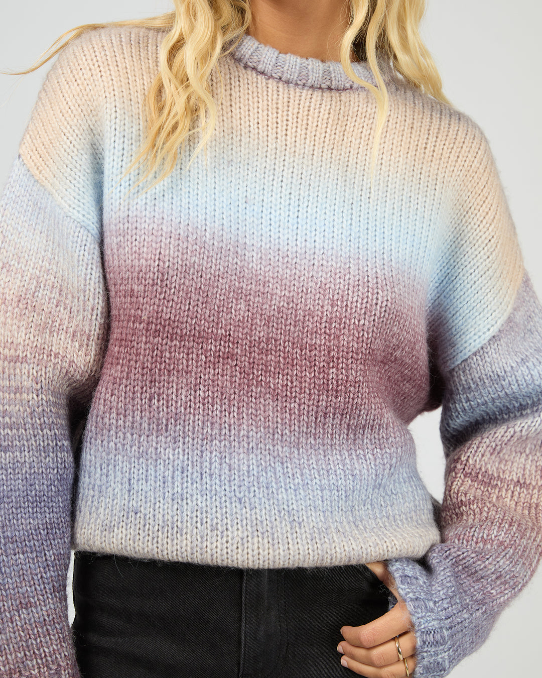 Fray Knit Jumper Multicoloured