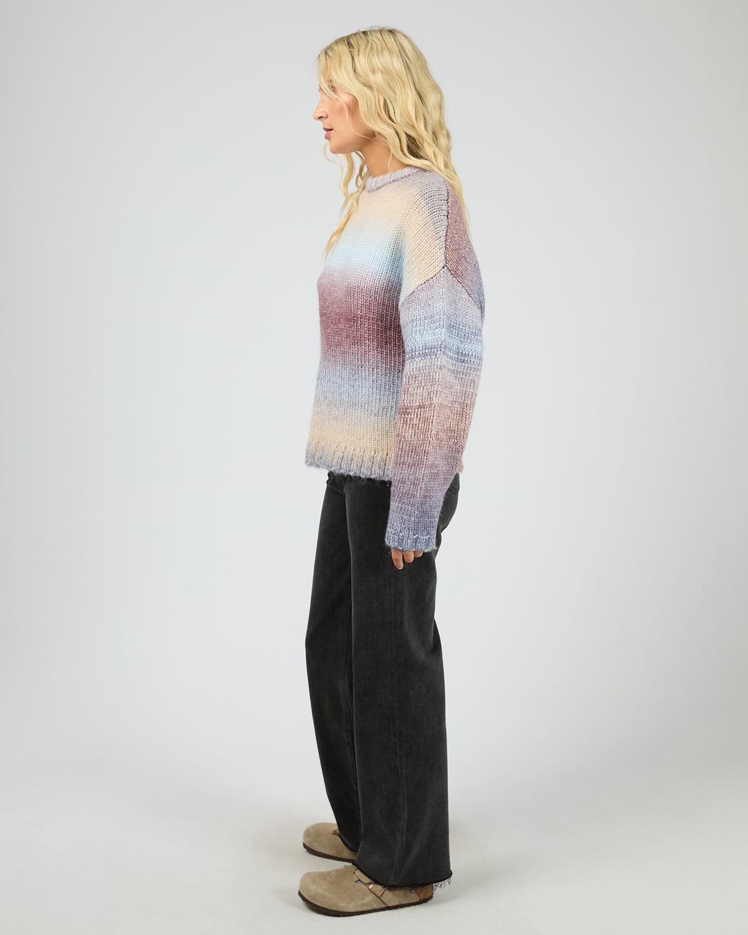Fray Knit Jumper Multicoloured