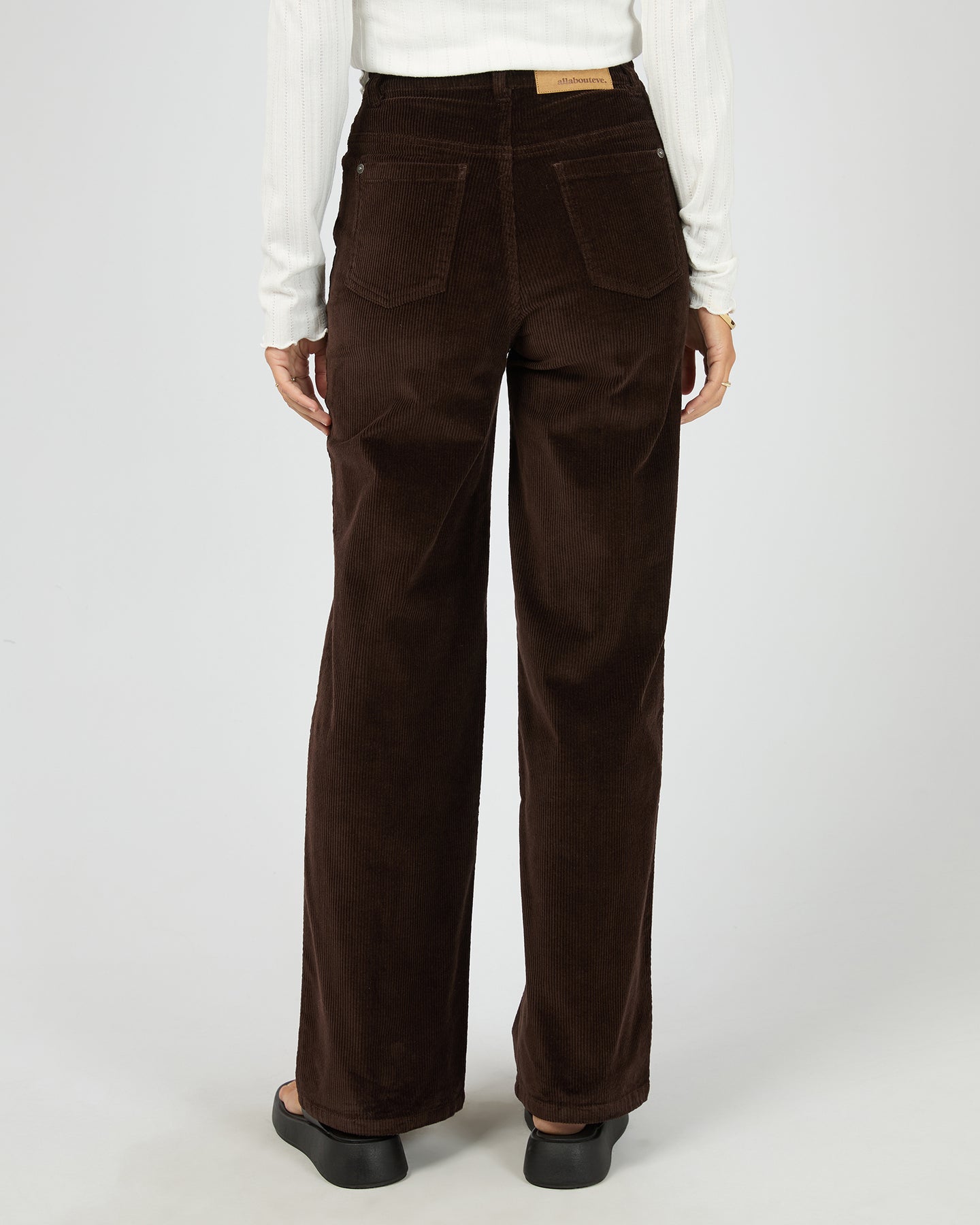 Parker Cord Pant Brown – All About Eve Clothing