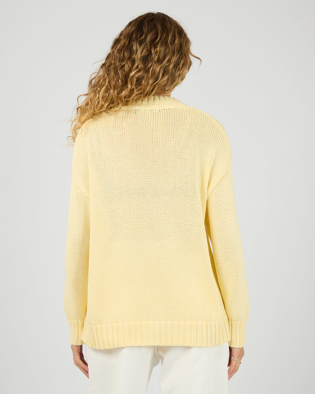Cosy V Neck Knit Yellow
