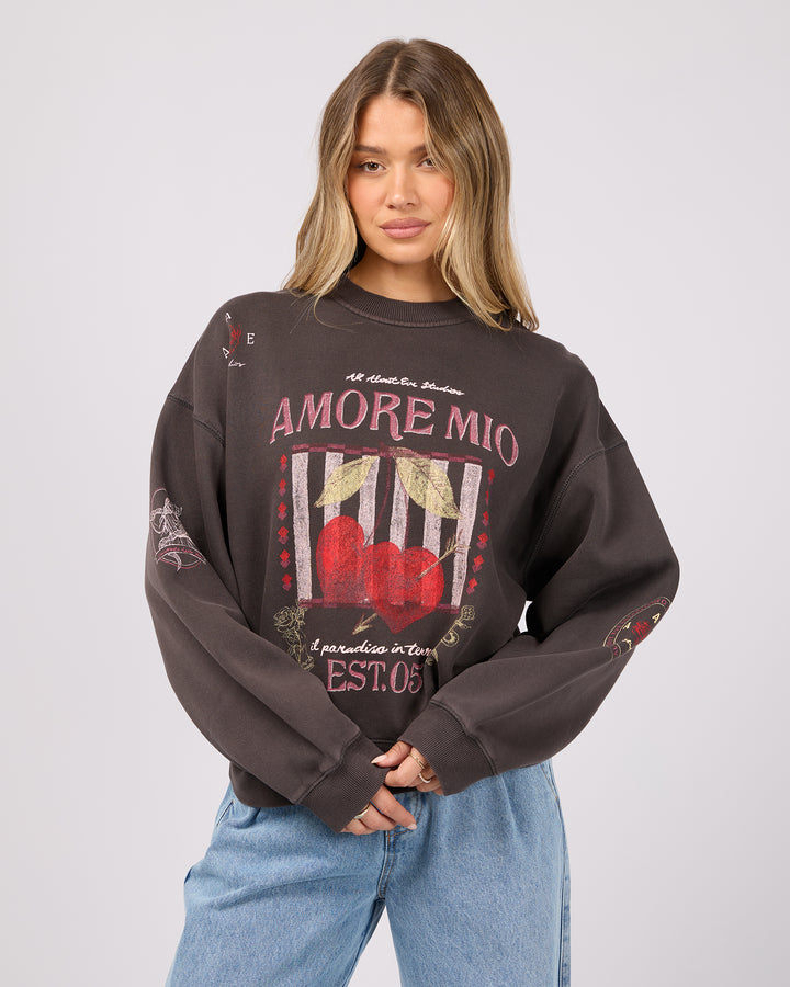 Aurora Box Crew Washed Black