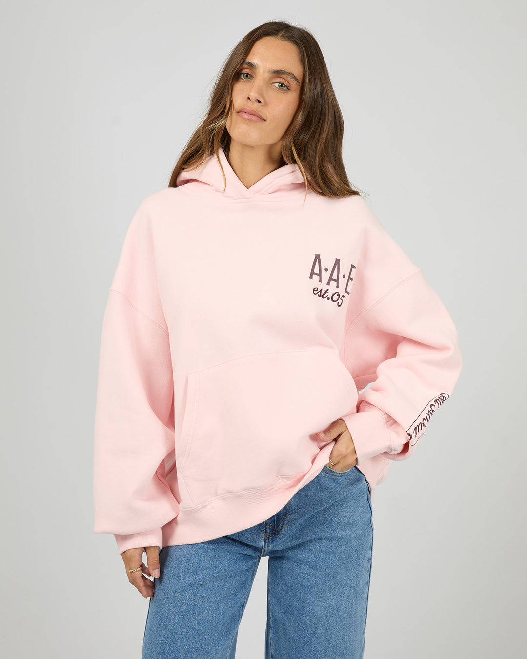 Cafe Box Hoodie Pale Pink