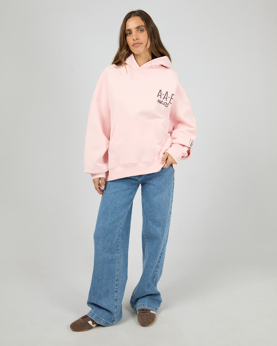 Cafe Box Hoodie Pale Pink
