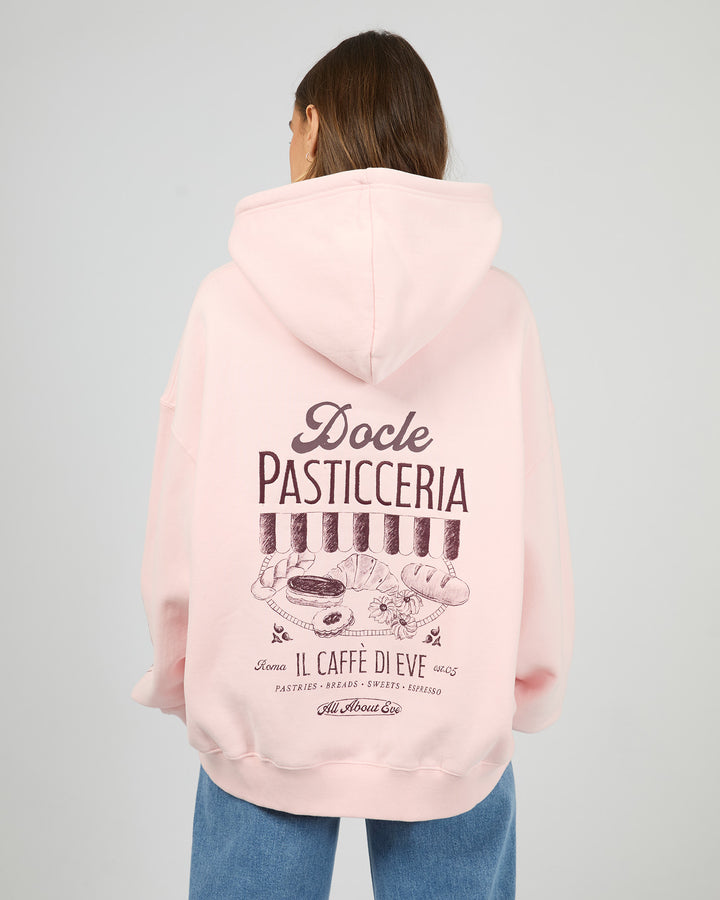 Cafe Box Hoodie Pale Pink