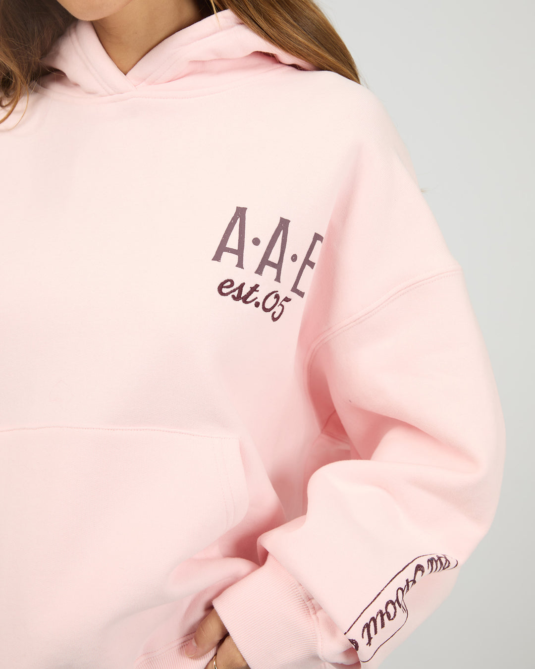 Cafe Box Hoodie Pale Pink