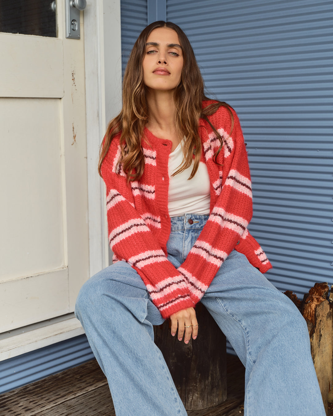 Livia Cardigan Stripe