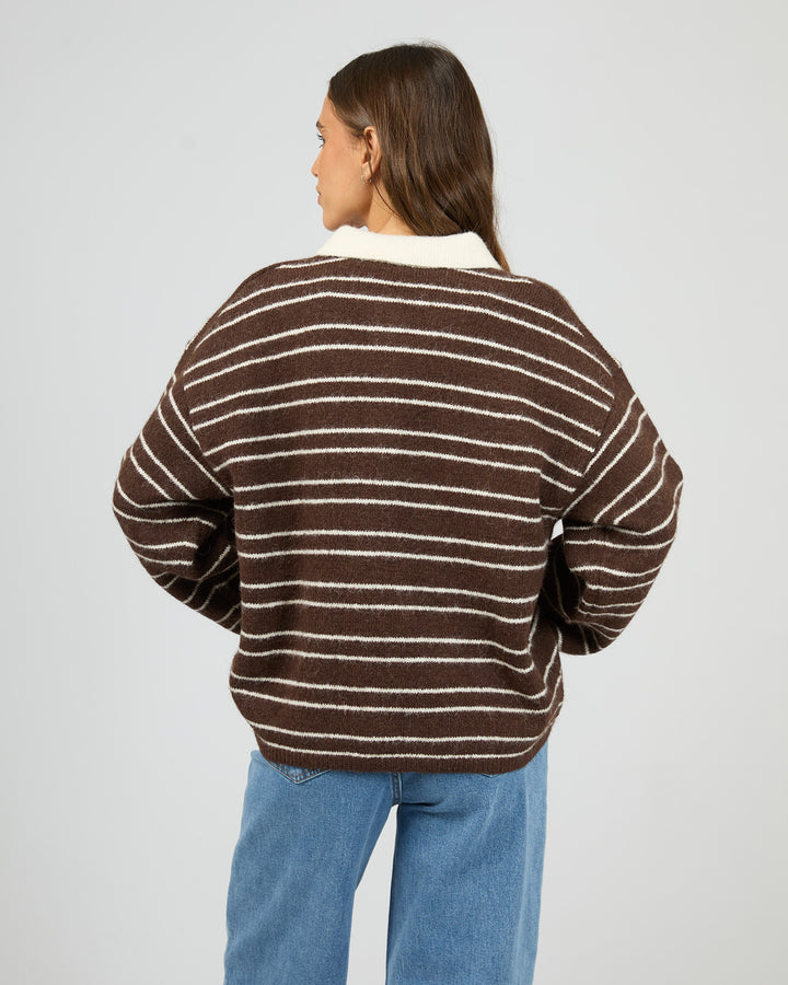 Gisella Polo Knit Brown