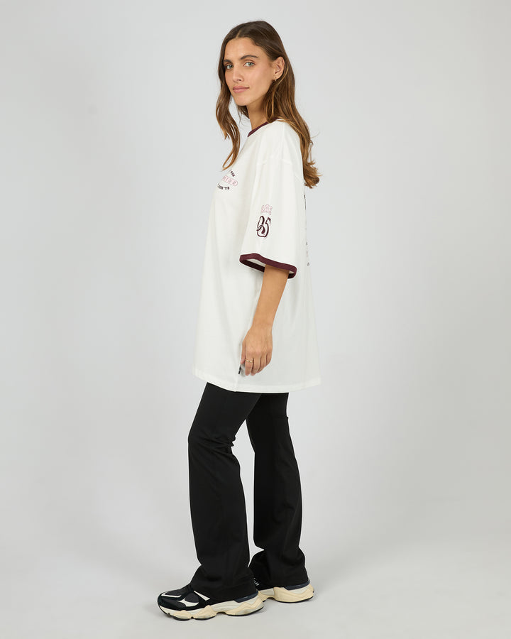 Motion Oversized Tee Vintage White