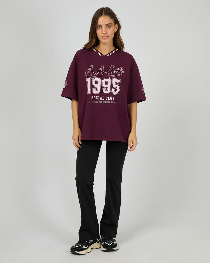 Ninety Five V-Neck Tee Wine