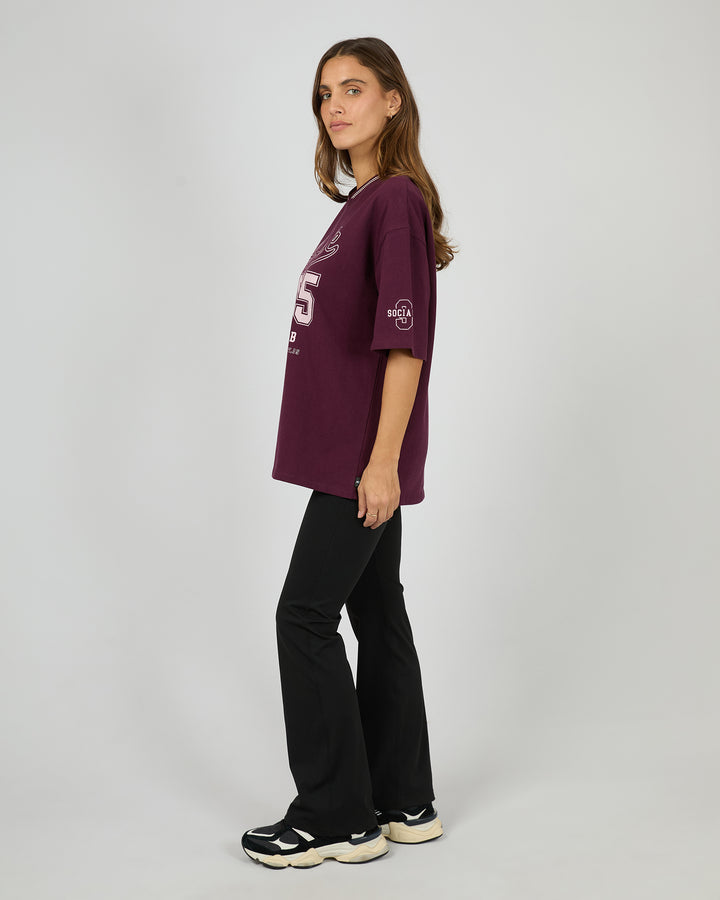 Ninety Five V-Neck Tee Wine
