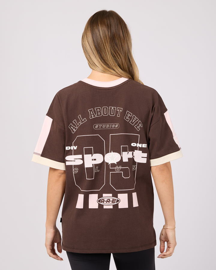 Allstar V-Neck Tee Brown