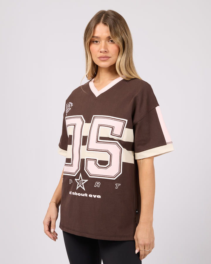 Allstar V-Neck Tee Brown