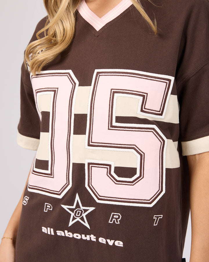 Allstar V-Neck Tee Brown