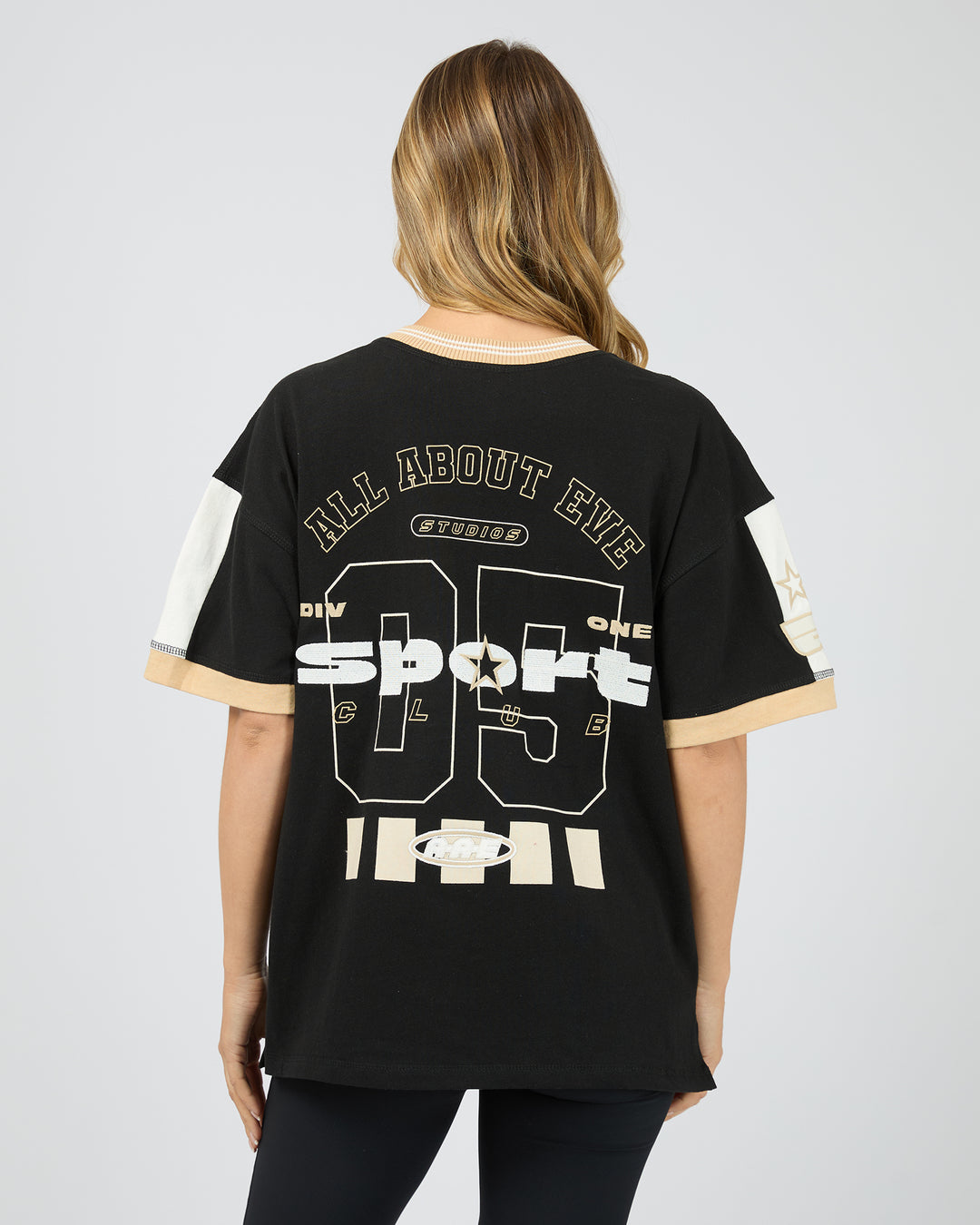 Allstar V-Neck Tee Black