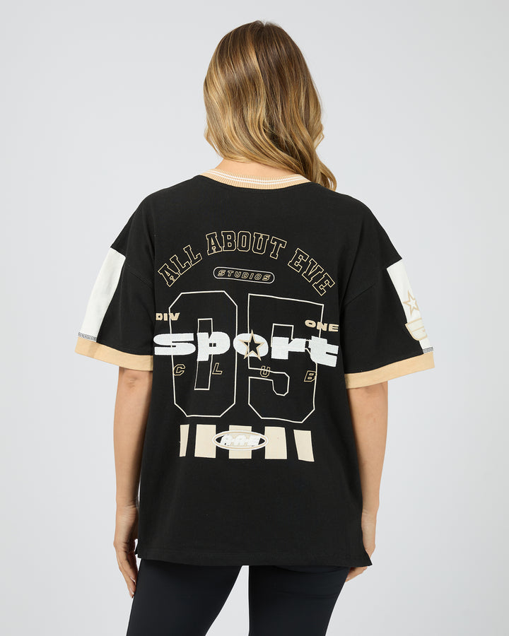Allstar V-Neck Tee Black