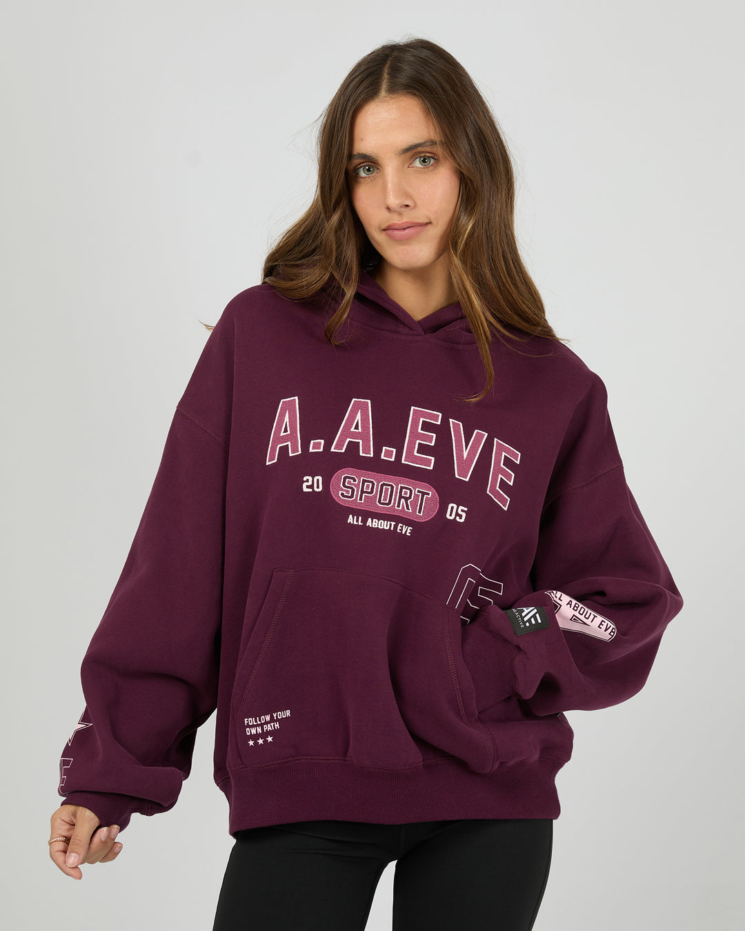 Empower Box Hoodie Wine