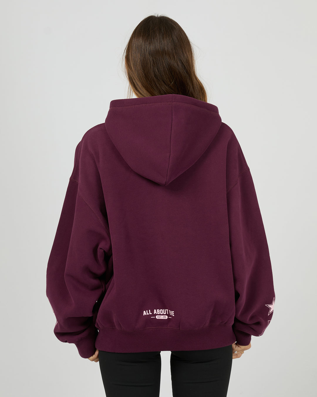 Empower Box Hoodie Wine