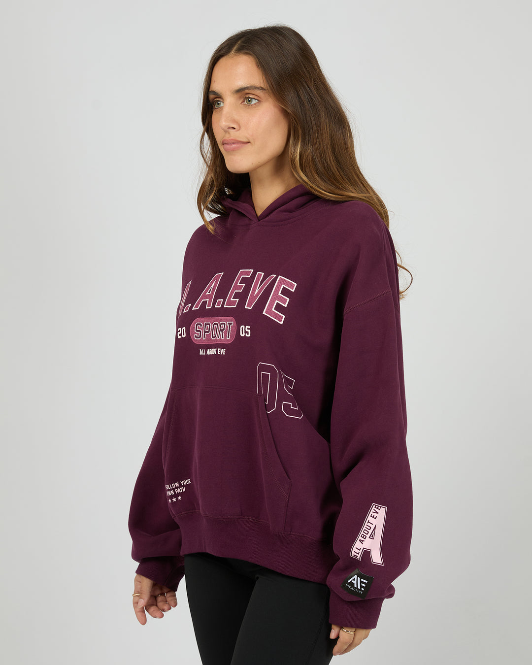 Empower Box Hoodie Wine