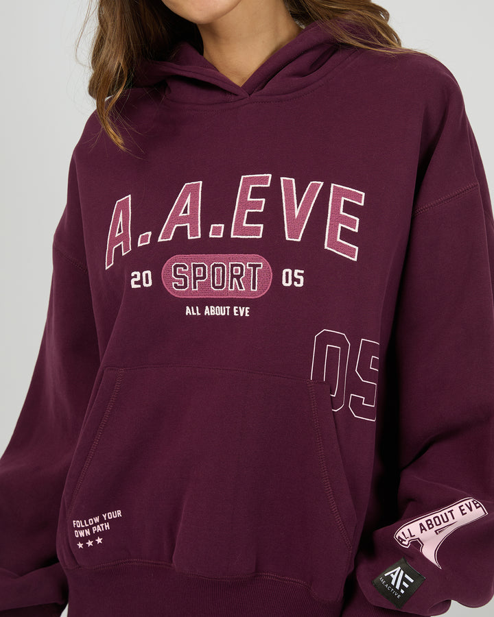 Empower Box Hoodie Wine