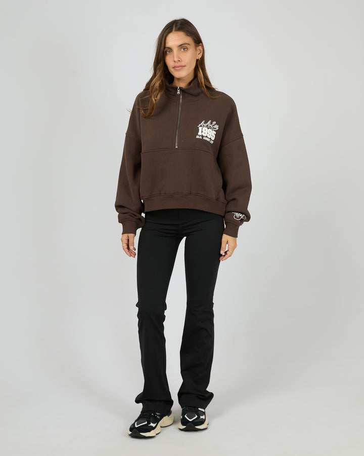 Eve Team 1/4 Zip Brown