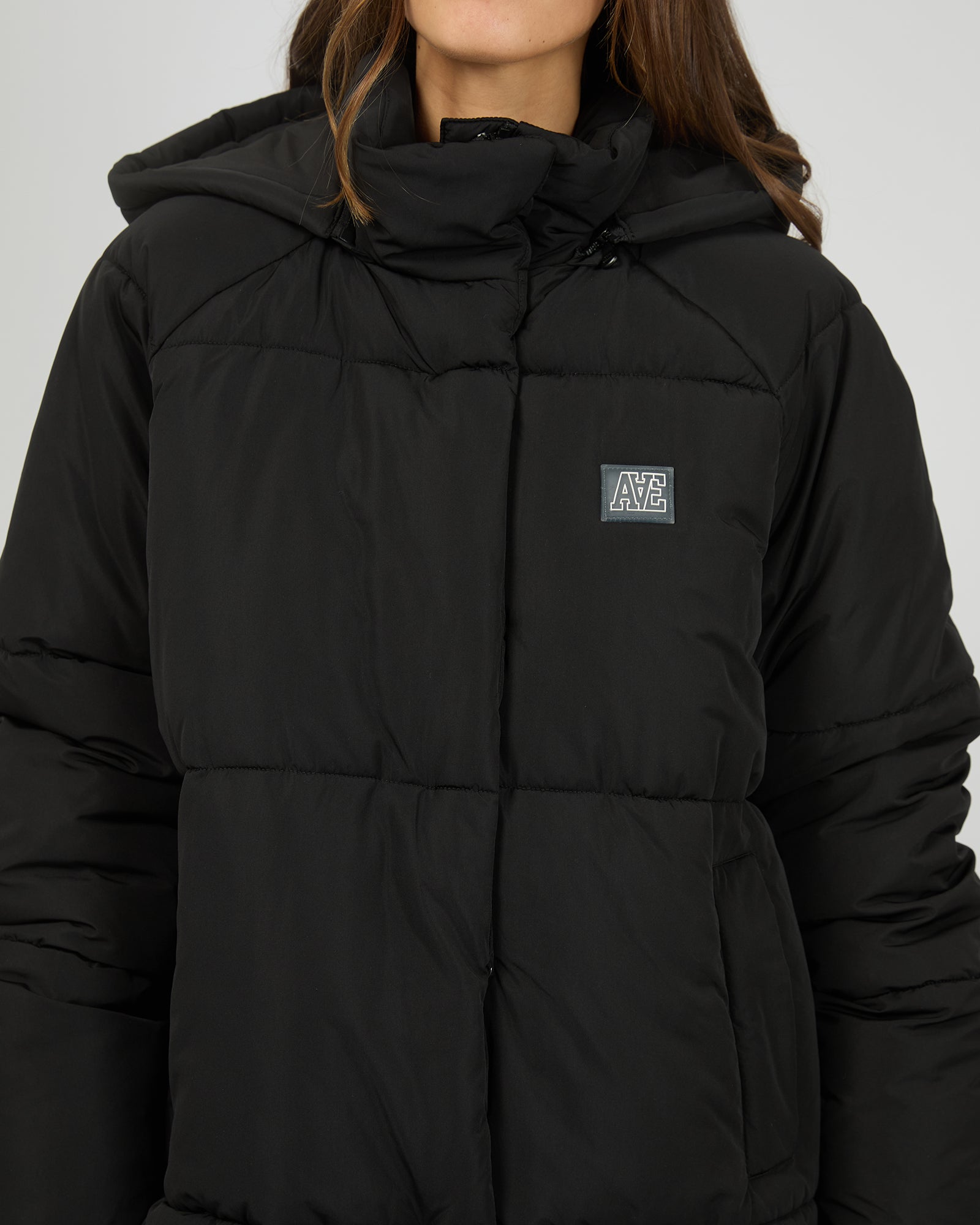 Elevate Long Puffer Jacket Black – All About Eve Clothing