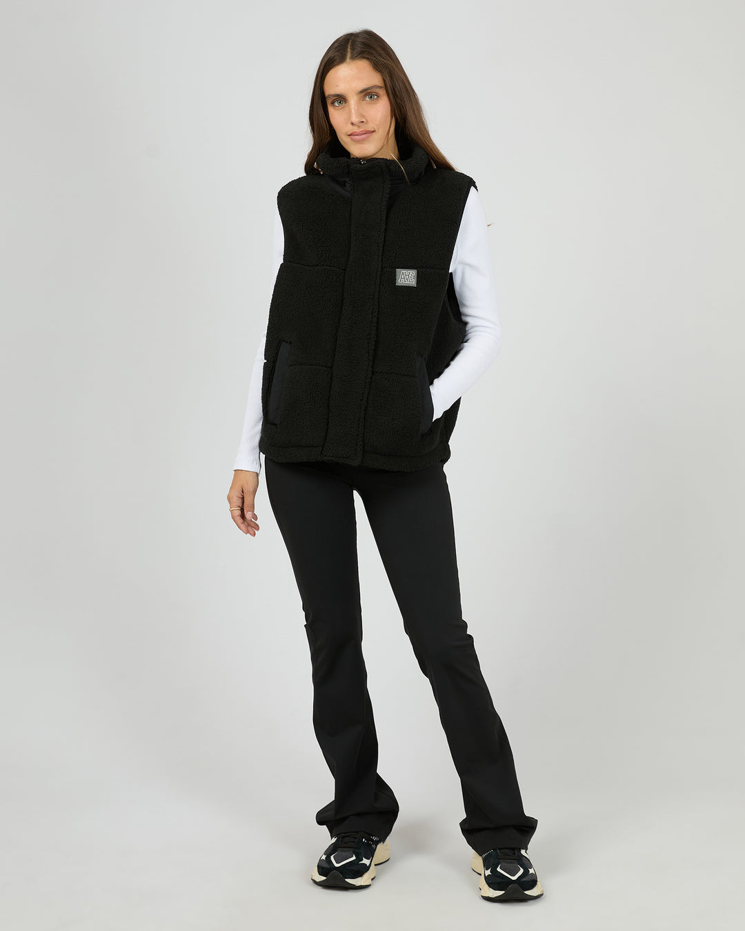 Cosy Club Teddy Vest Black