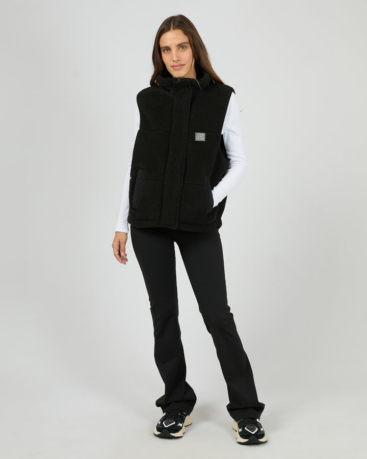 Cosy Club Teddy Vest Black