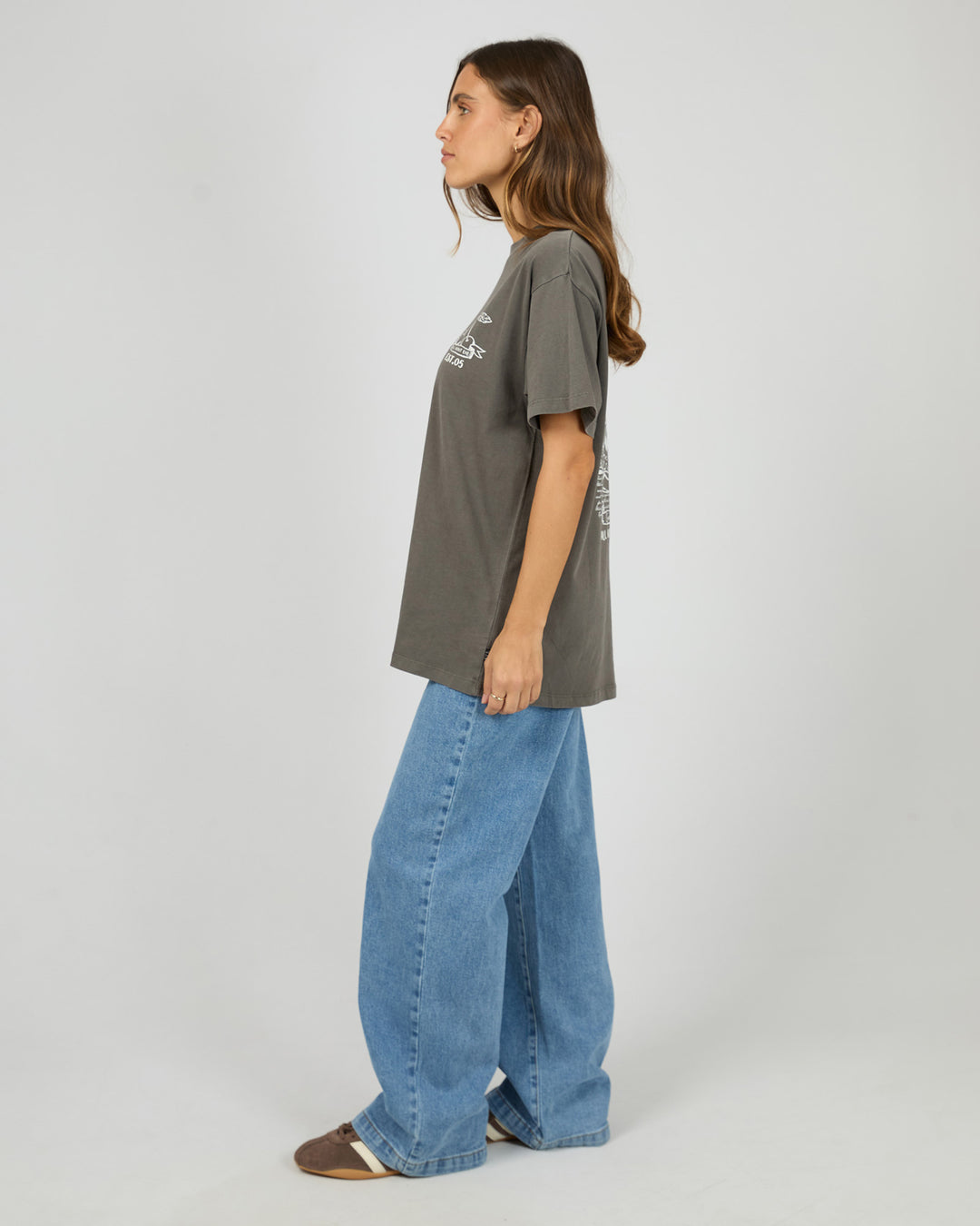 Cherry Pie Relaxed Tee Charcoal