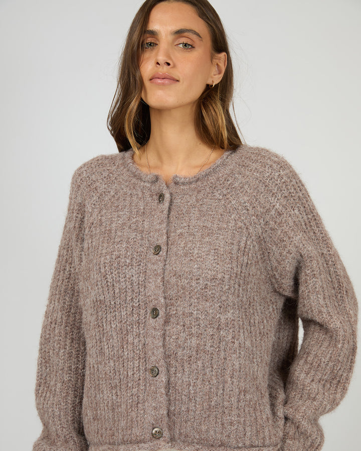 Devon Cardigan Coffee