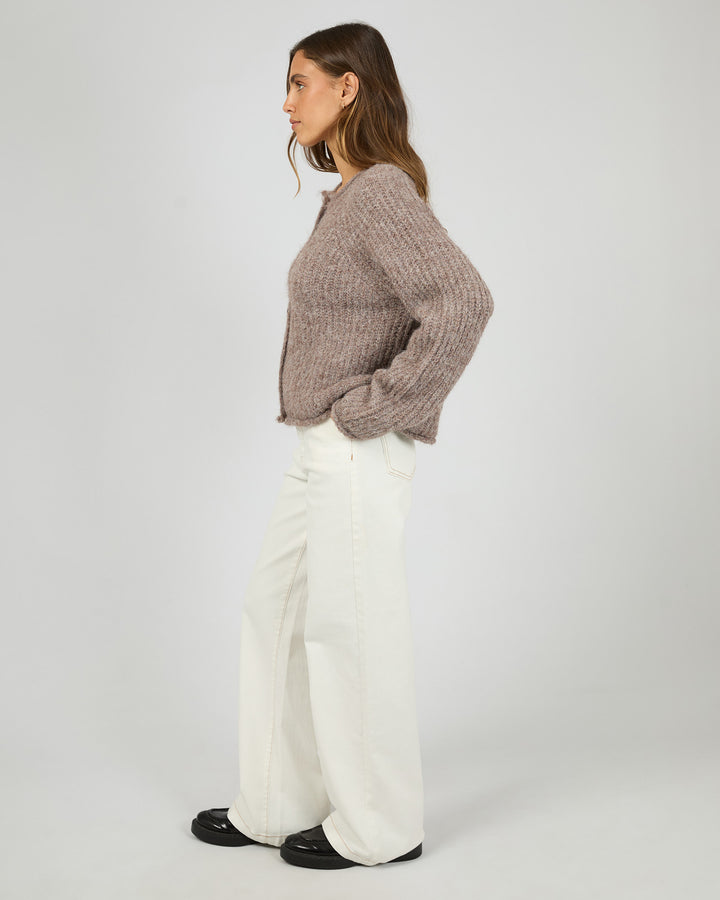 Devon Cardigan Coffee