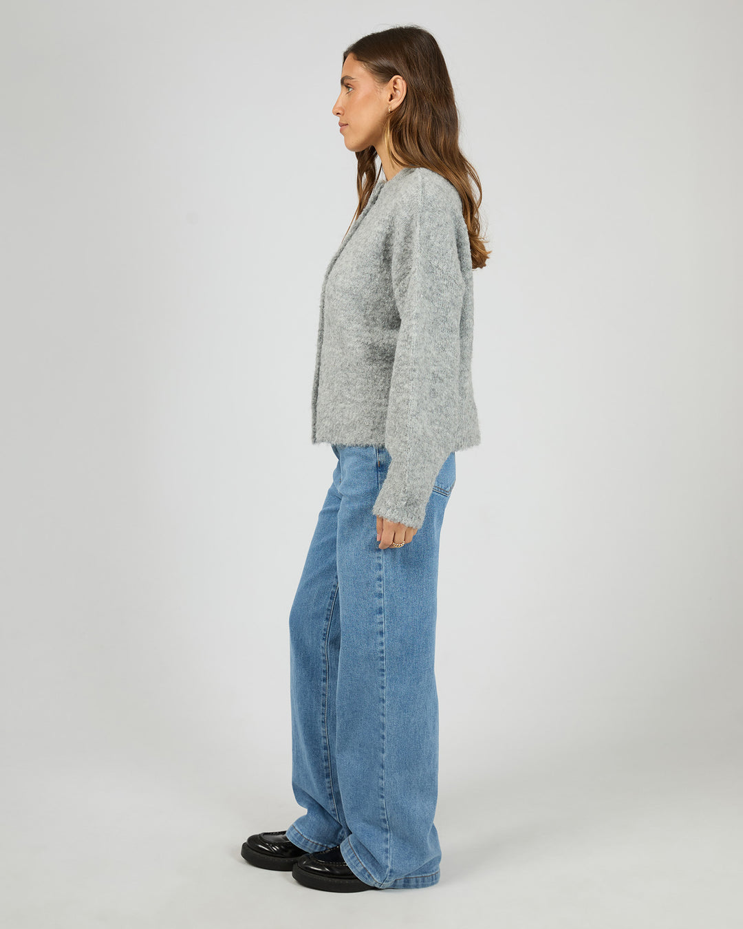 Tillie Cardigan Grey Marle