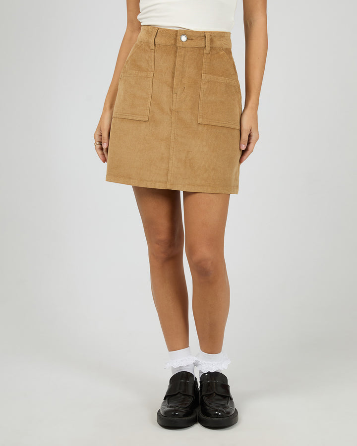 Bambi Cord Skirt Tan