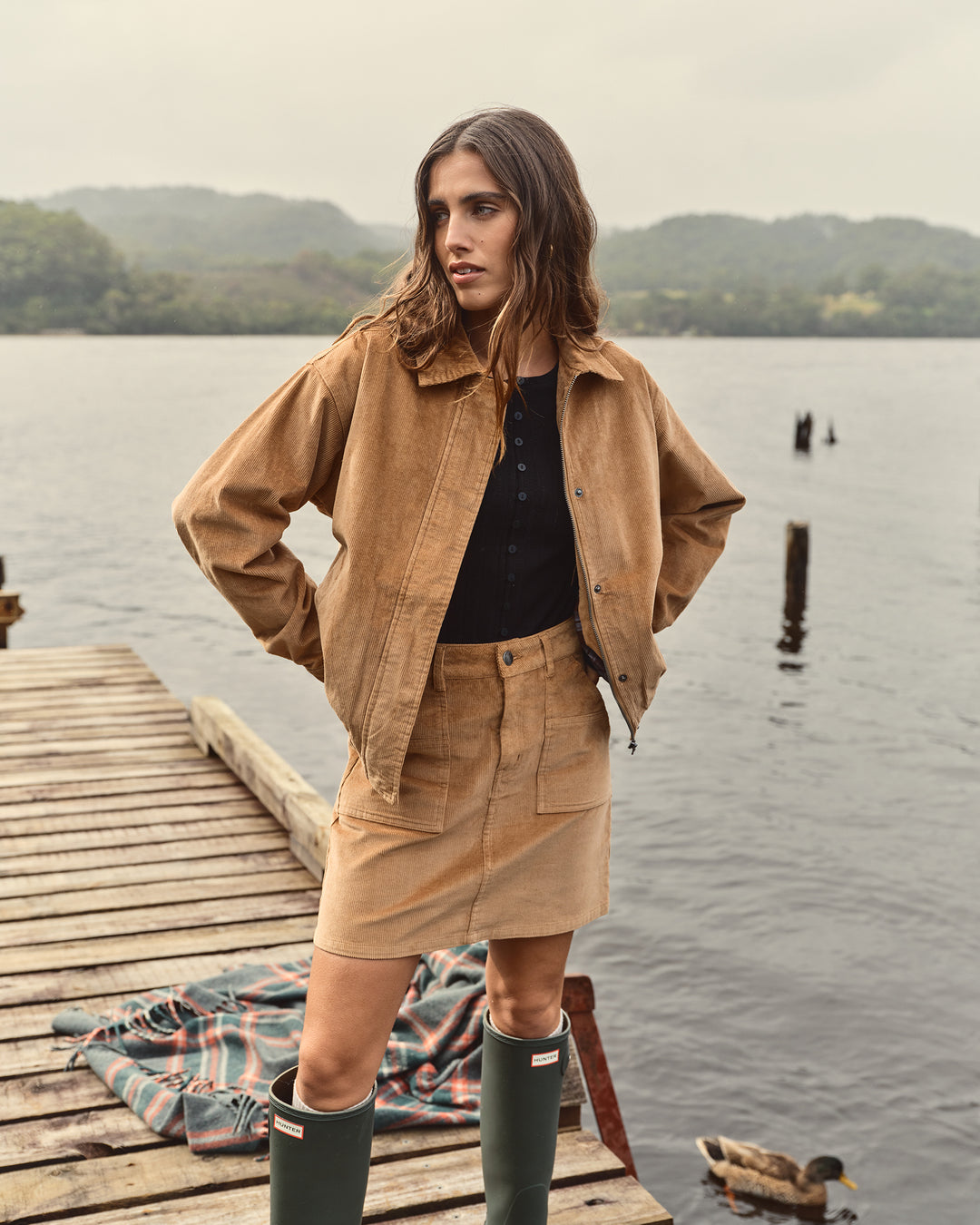 Bambi Cord Bomber Tan