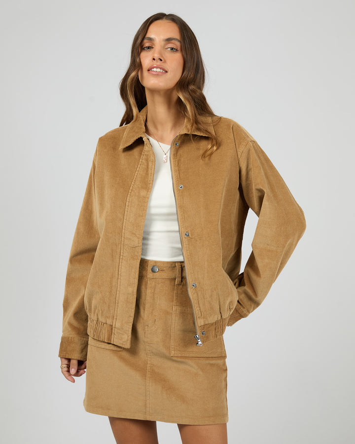 Bambi Cord Bomber Tan