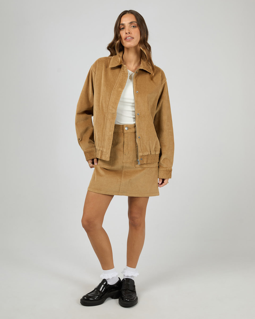 Bambi Cord Bomber Tan