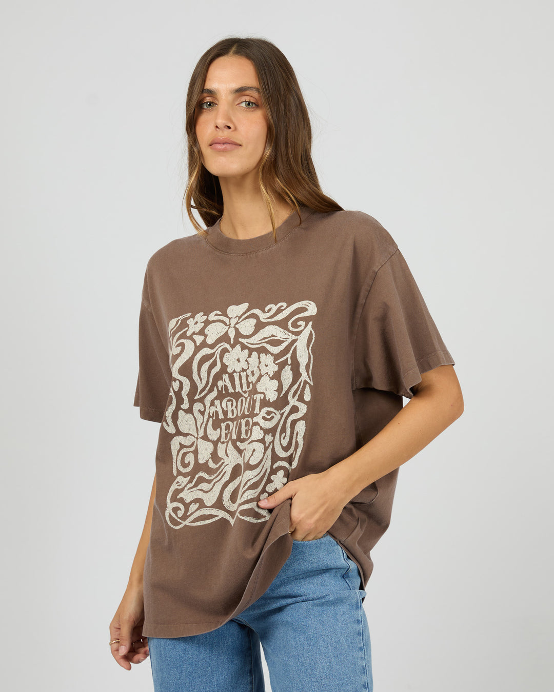 Fields Relaxed Tee Coffee