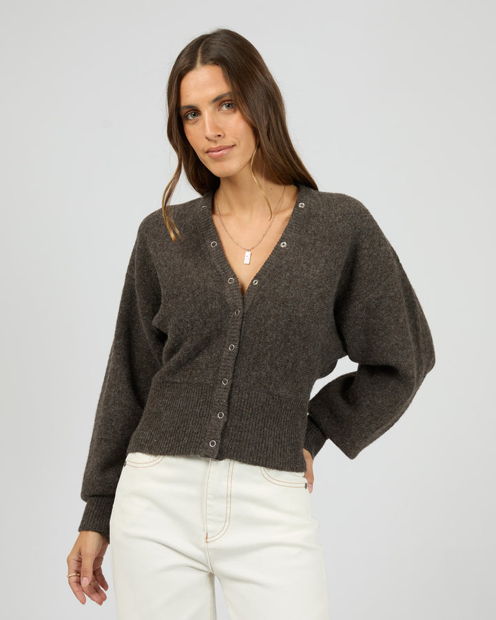 Nelly Knit Cardi Brown
