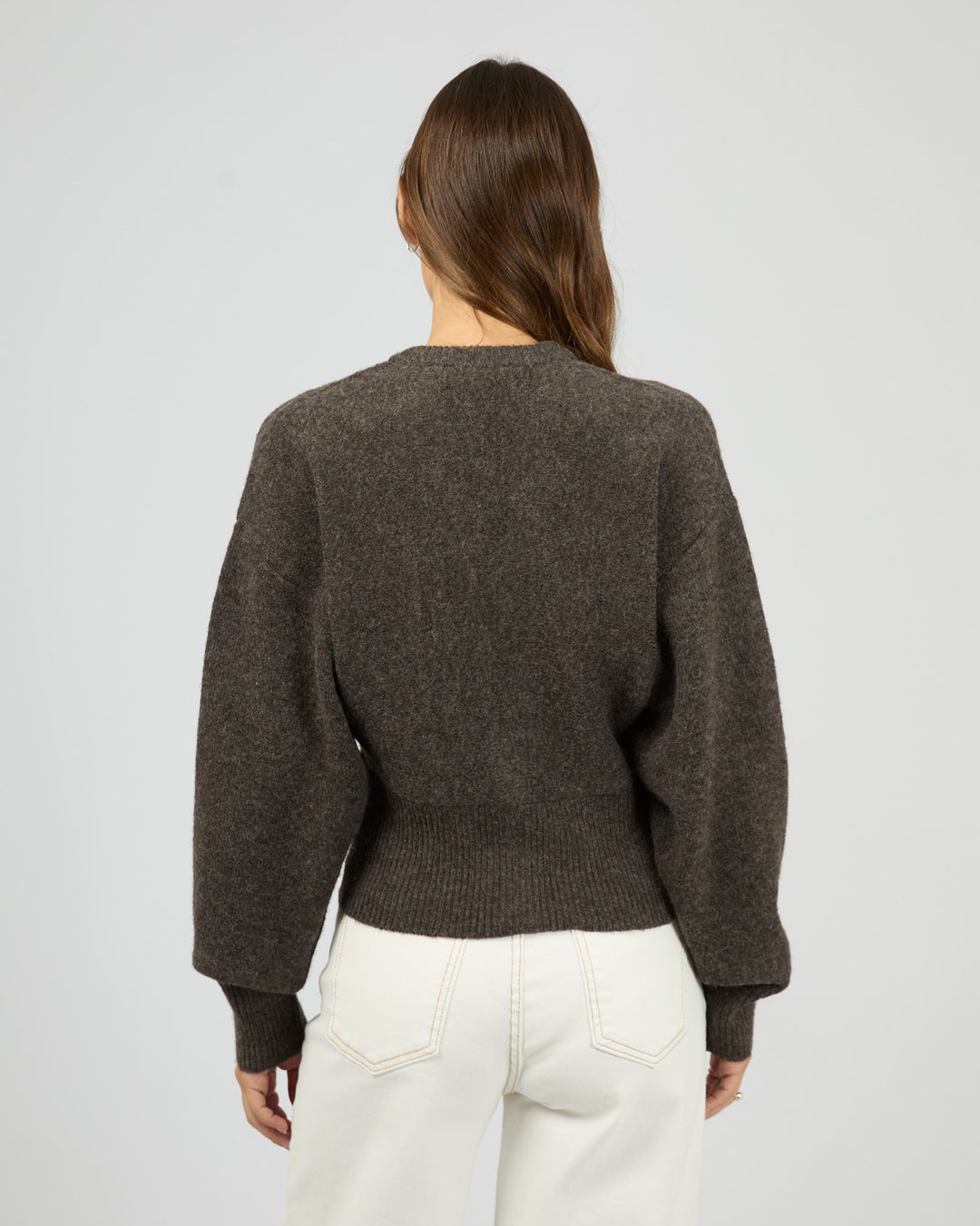 Nelly Knit Cardi Brown
