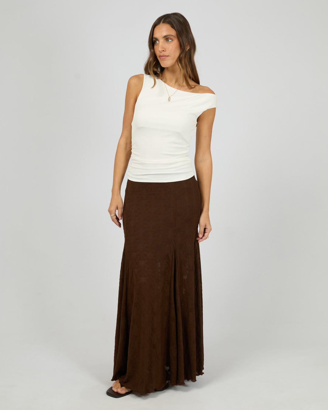 Olsen Lace Skirt Brown