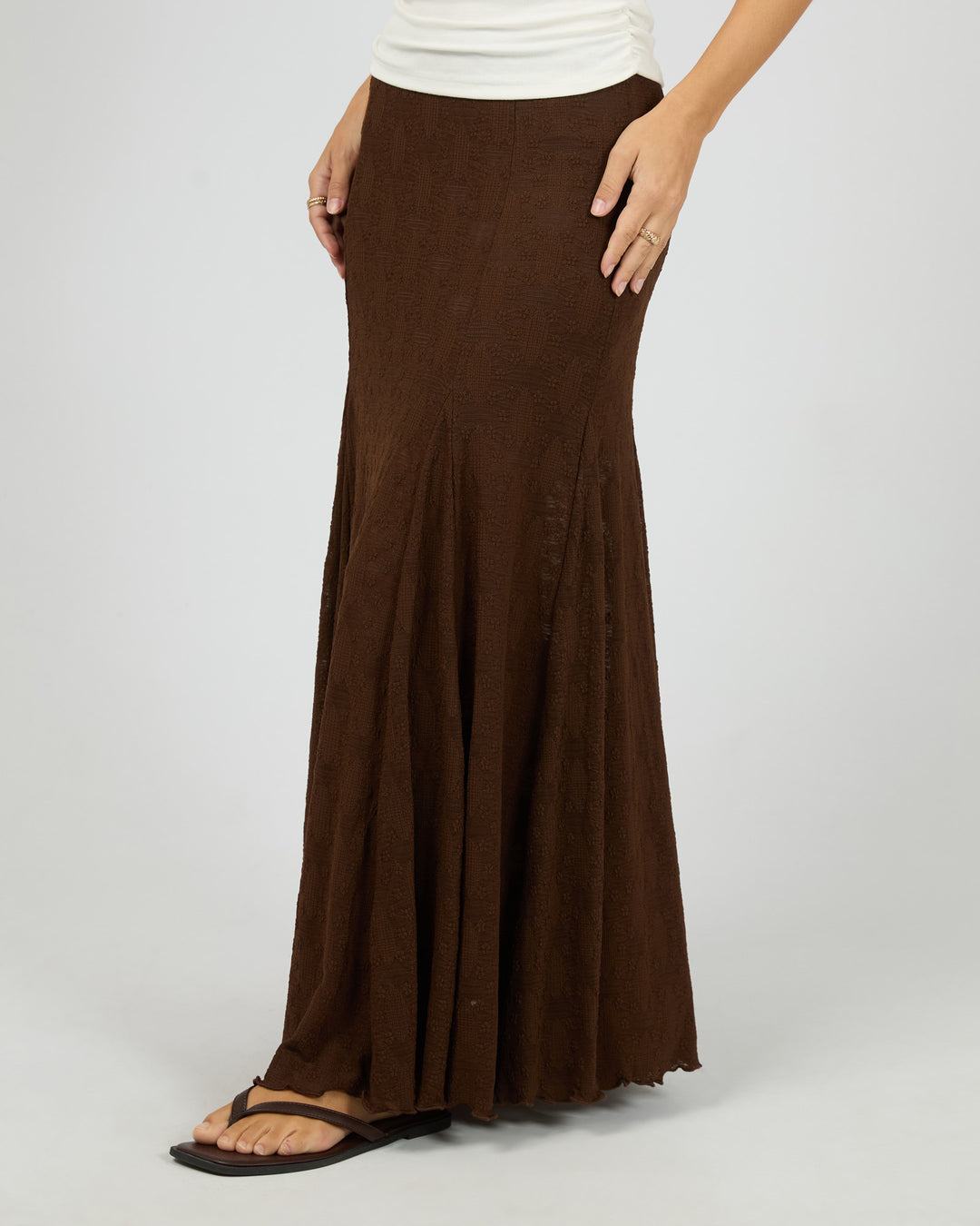 Olsen Lace Skirt Brown
