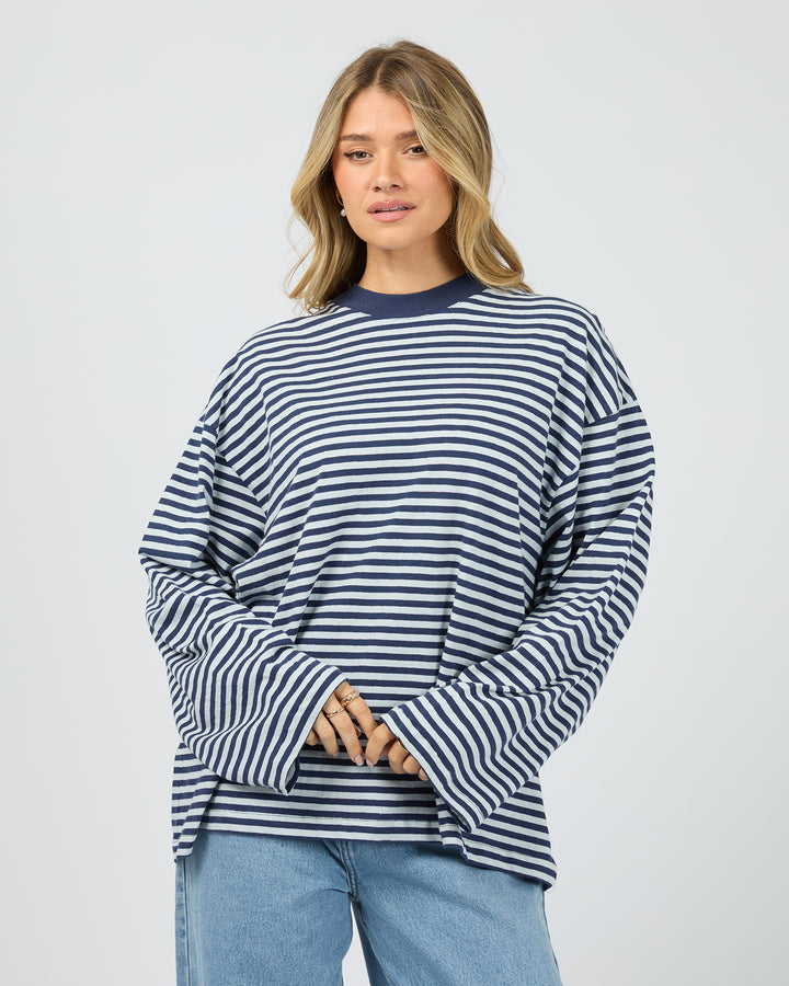 Paloma Long Sleeve Stripe Tee Nautical