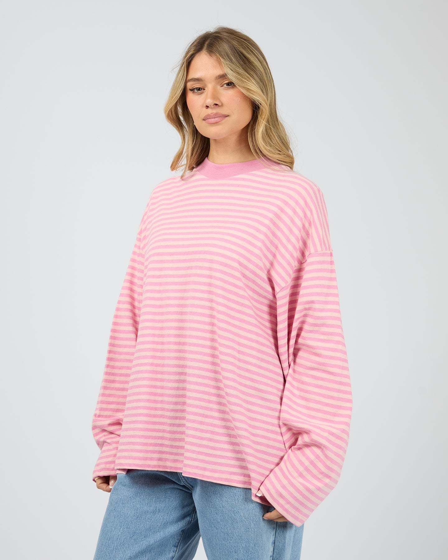 Paloma Ls Stripe Tee Pink – All About Eve Clothing
