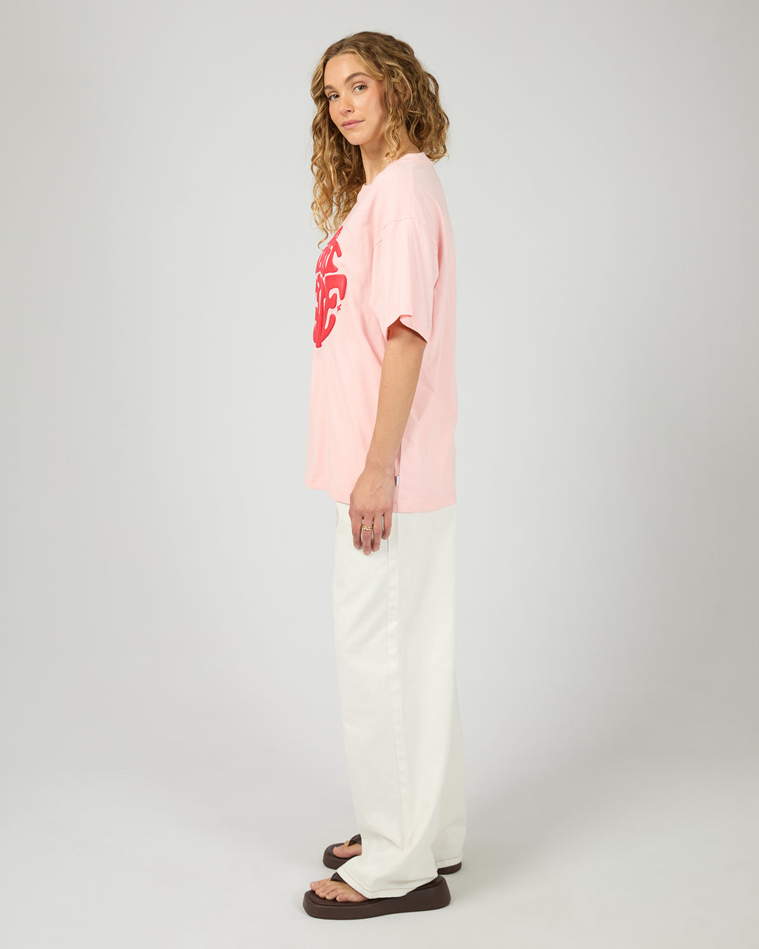 Retro Relaxed Tee Pink