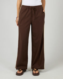 West Coast Stripe Pant Brown