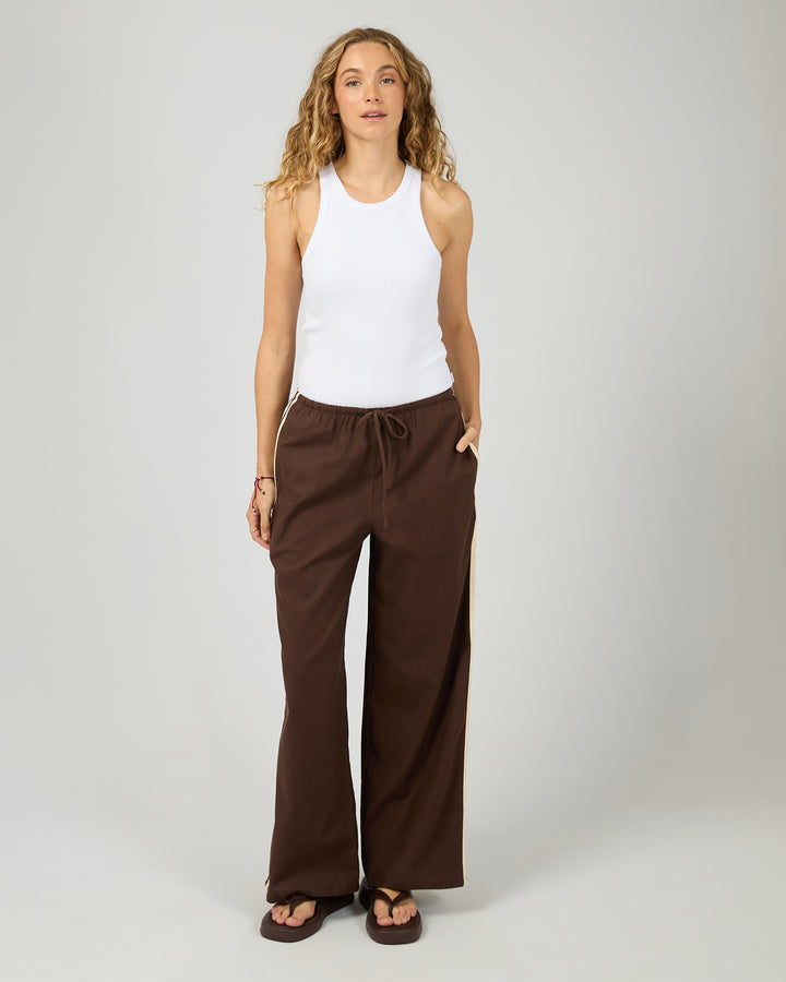 West Coast Stripe Pant Brown
