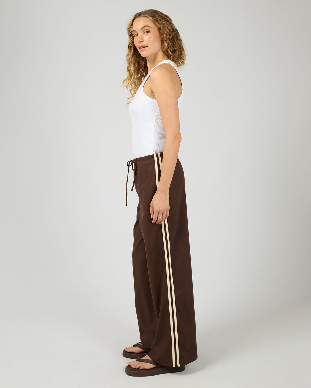 West Coast Stripe Pant Brown