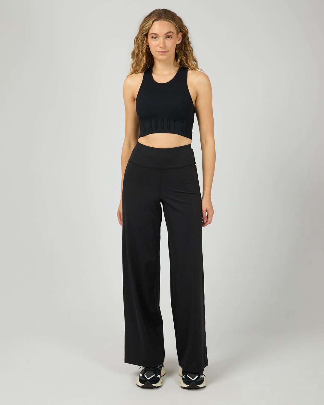 Studio Wide Leg Pant Black