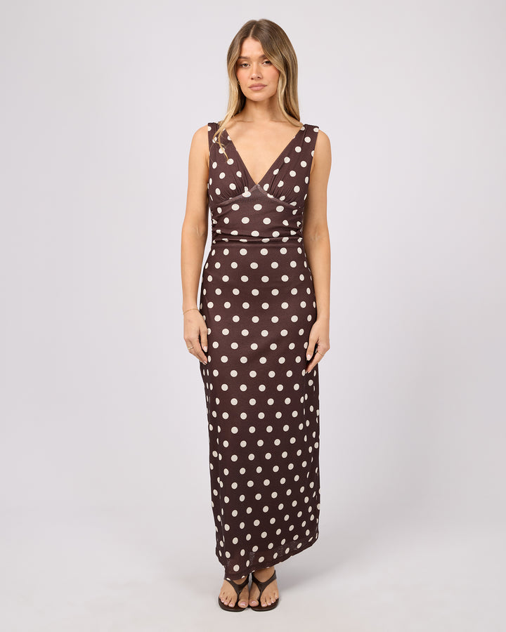 Karolina Maxi Dress Chocolate